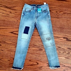 👀50% OFF - NWT‼️ GAP Girl's Patchwork Stretch High Rise Ankle Jeggings